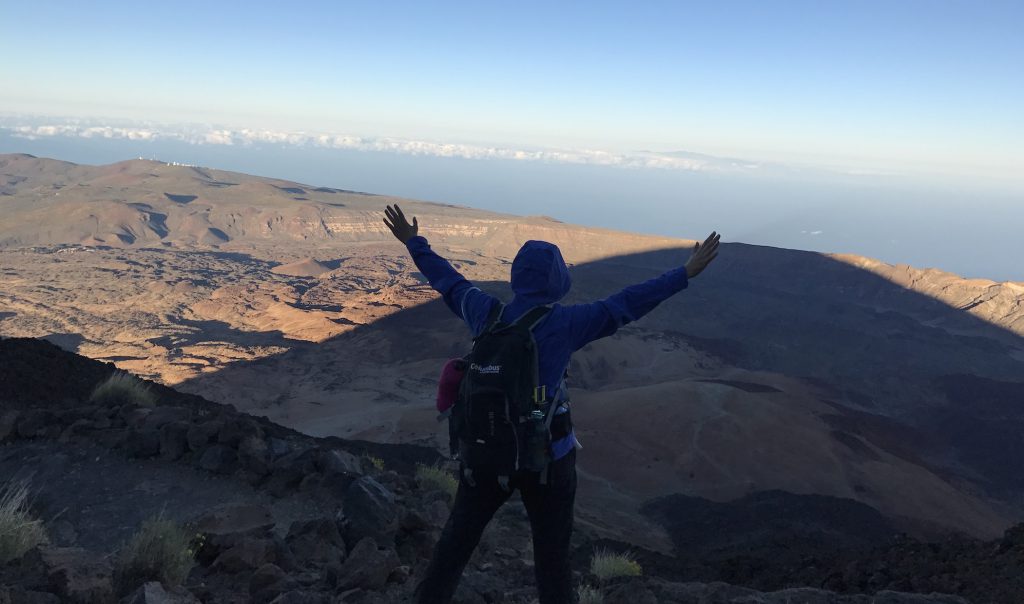 Atardecer, sombra Teide