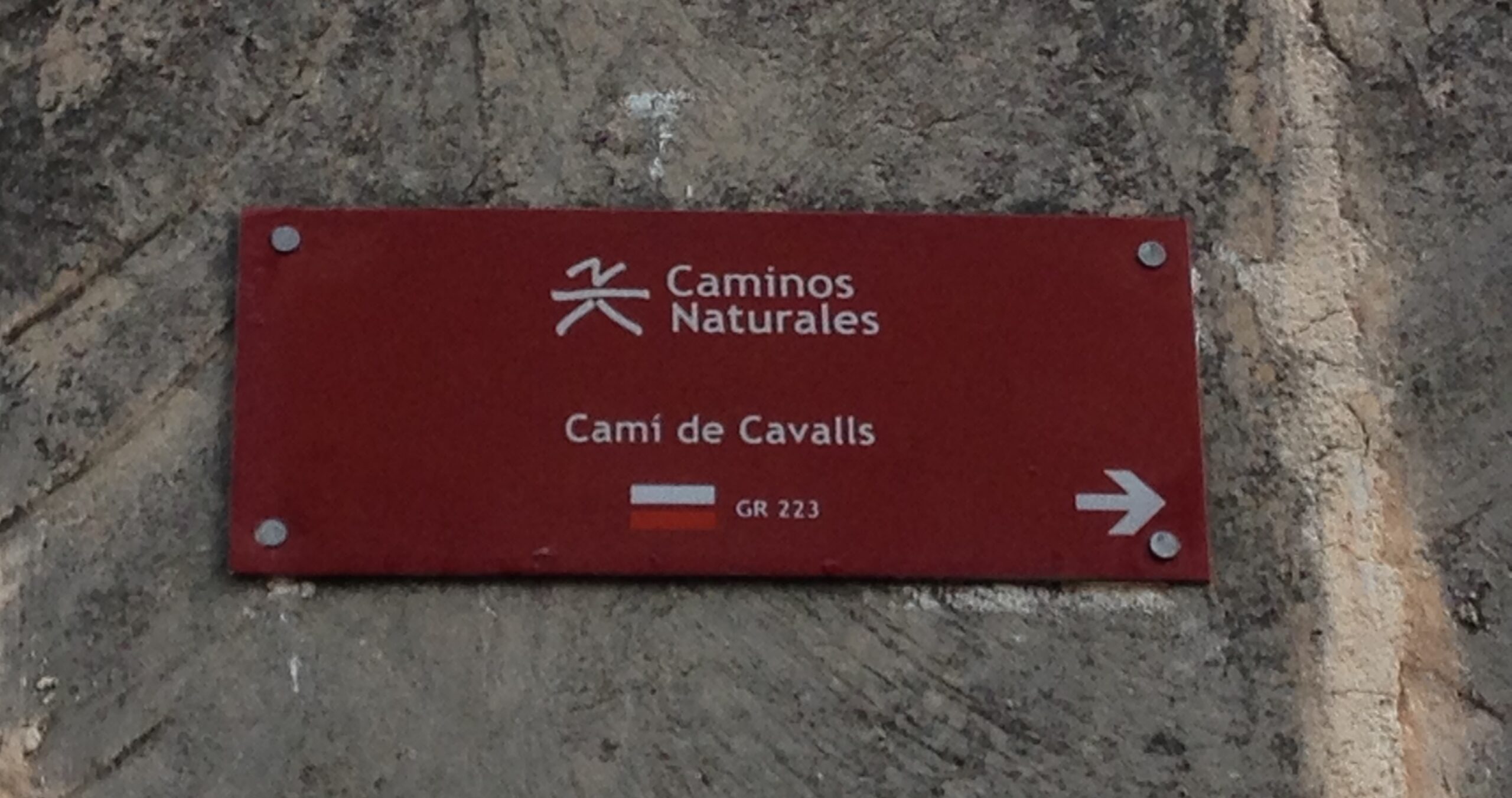 Letreto Caminos Naturales - Camí de Cavalls