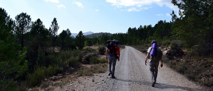 Gerreristas camino de Cañada de la Cruz